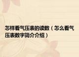 怎样看气压表的读数（怎么看气压表数字简介介绍）