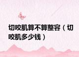 切咬肌算不算整容（切咬肌多少钱）