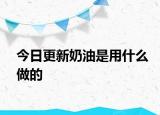 今日更新奶油是用什么做的