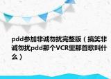 pdd参加非诚勿扰完整版（搞笑非诚勿扰pdd那个VCR里那首歌叫什么）