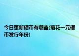 今日更新硬币有哪些(菊花一元硬币发行年份)