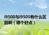 i9500与i9505有什么区别啊（哪个好点）