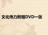 文化伟力附赠DVD一张