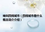 啥叫四线城市（四线城市是什么概念简介介绍）