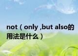 not（only ,but also的用法是什么）