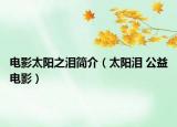 电影太阳之泪简介（太阳泪 公益电影）