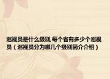 巡视员是什么级别,每个省有多少个巡视员（巡视员分为哪几个级别简介介绍）