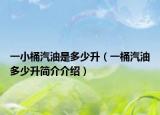 一小桶汽油是多少升（一桶汽油多少升简介介绍）