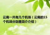 云南一共有几个机场（云南的15个机场分别是简介介绍）