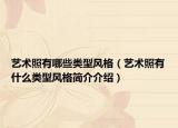 艺术照有哪些类型风格（艺术照有什么类型风格简介介绍）