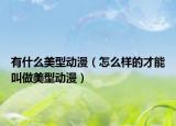 有什么美型动漫（怎么样的才能叫做美型动漫）