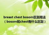 breast chest bosom区别用法（bosom和chest有什么区别）