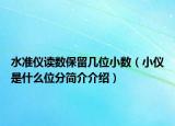 水准仪读数保留几位小数（小仪是什么位分简介介绍）
