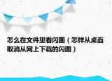 怎么在文件里看闪图（怎样从桌面取消从网上下载的闪图）
