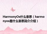 HarmonyOs什么意思（harmonyos是什么意思简介介绍）