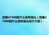 尼康d7100配什么定焦镜头（尼康d7000配什么定焦镜头简介介绍）