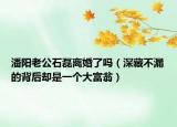 潘阳老公石磊离婚了吗（深藏不漏的背后却是一个大富翁）