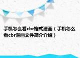 手机怎么看cbr格式漫画（手机怎么看cbr漫画文件简介介绍）