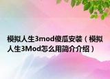 模拟人生3mod傻瓜安装（模拟人生3Mod怎么用简介介绍）