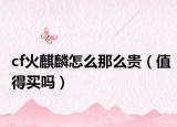 cf火麒麟怎么那么贵（值得买吗）