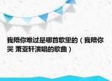 我陪你难过是哪首歌里的（我陪你哭 萧亚轩演唱的歌曲）
