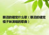 眼泪的错觉什么歌（眼泪的错觉 橘子妹演唱的歌曲）
