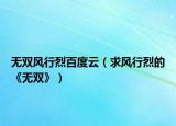 无双风行烈百度云（求风行烈的《无双》）
