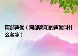 阿部声优（阿部高和的声优叫什么名字）