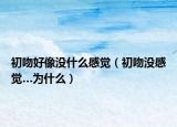 初吻好像没什么感觉（初吻没感觉…为什么）