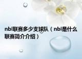 nbl联赛多少支球队（nbl是什么联赛简介介绍）