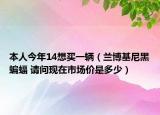 本人今年14想买一辆（兰博基尼黑蝙蝠 请问现在市场价是多少）