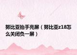 努比亚抬手亮屏（努比亚z18怎么关闭负一屏）