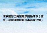 北京国际工商管理学院是几本（北京工商管理学院是几本简介介绍）