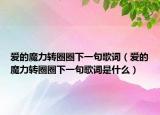 爱的魔力转圈圈下一句歌词（爱的魔力转圈圈下一句歌词是什么）