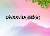 DivXXviD(消歧义)