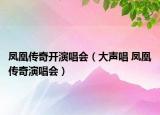 凤凰传奇开演唱会（大声唱 凤凰传奇演唱会）