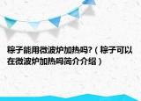 粽子能用微波炉加热吗?（粽子可以在微波炉加热吗简介介绍）