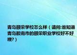 青岛颐荣学校怎么样（请问:谁知道青岛胶南市的颐荣职业学校好不好噢?）
