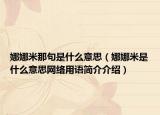 娜娜米那句是什么意思（娜娜米是什么意思网络用语简介介绍）