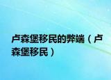 卢森堡移民的弊端（卢森堡移民）