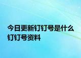 今日更新钉钉号是什么 钉钉号资料