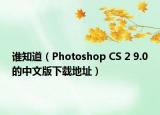 谁知道（Photoshop CS 2 9.0的中文版下载地址）