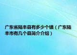 广东省陆丰县有多少个镇（广东陆丰市有几个县简介介绍）