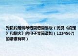 光良约定钢琴谱简谱简易版（光良《约定》和烟火》的电子琴简谱如（1234567)的谱谁有啊）