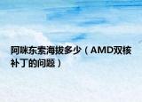 阿咪东索海拔多少（AMD双核补丁的问题）