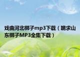 戏曲河北梆子mp3下载（跪求山东梆子MP3全集下载）