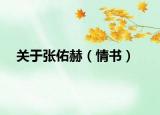 关于张佑赫（情书）