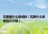 瓦斯是什么组成的（瓦斯什么意思简介介绍）