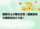国美怎么分期买东西（国美如何分期购买简介介绍）
