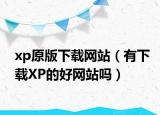 xp原版下载网站（有下载XP的好网站吗）